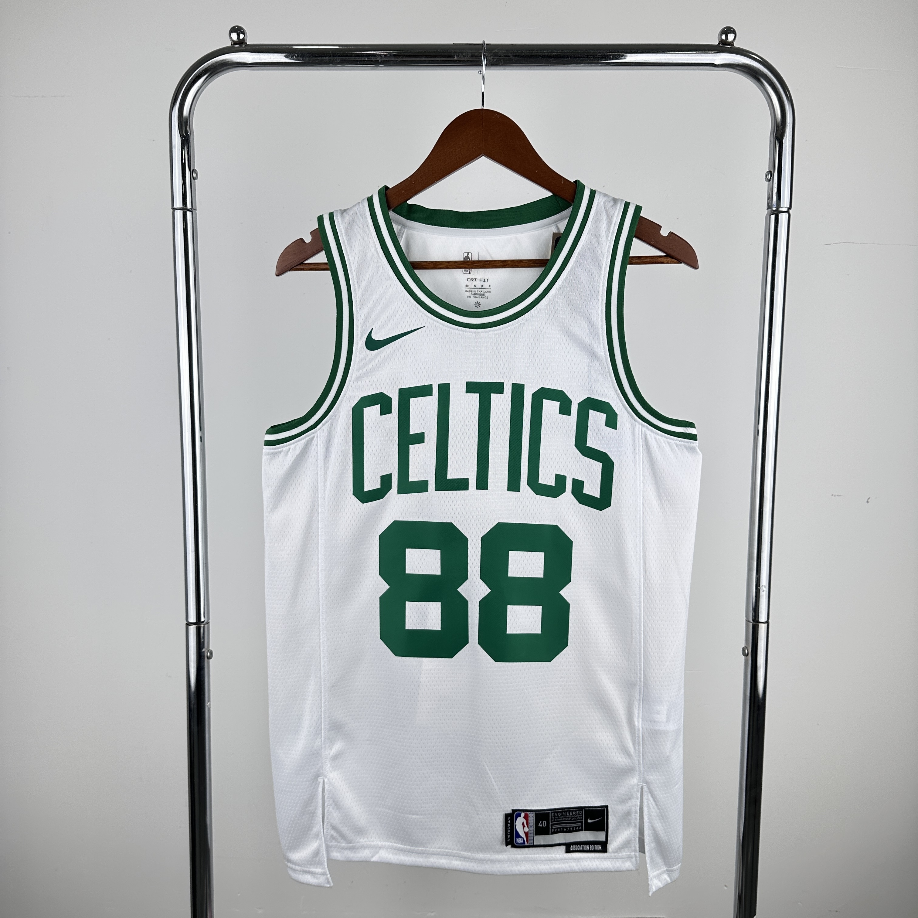 Men Boston Celtics #88 Queta White Nike 2024 NBA Jersey